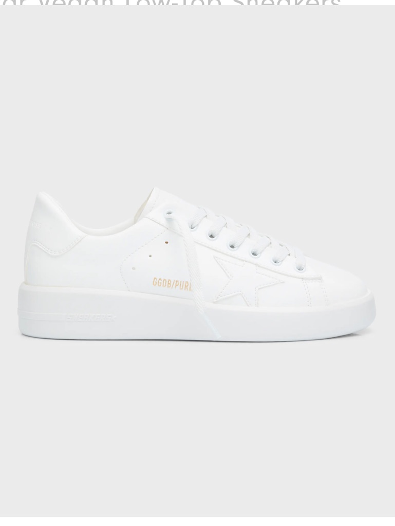 Golden Goose Purestar Vegan Low-Top Sneakers
